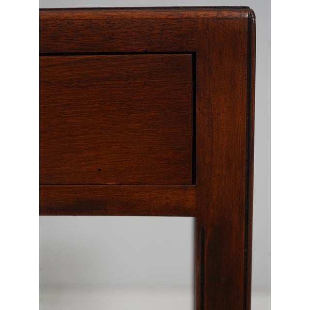 Brown Mahogany Inlaid 2 Drawer Console Table For Sale - Image 8 of 17