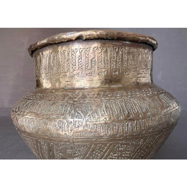 Late 19th Century Brass Flowerpot, Egypt, 1890s For Sale - Image 10 of 14