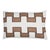 Schumacher Dixon Embroidered Print 25" Lumbar Pillow in Neutral For Sale