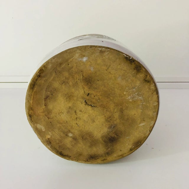 1970s Vintage Pottery Cookie Lidded Jar "The Brook " Painting Signed by Eric Sloane For Sale - Image 5 of 7