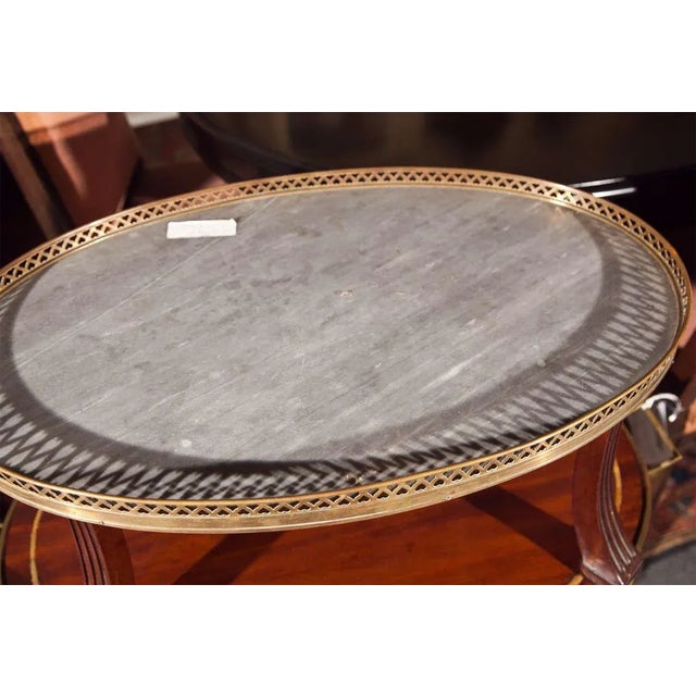 French Two Tier Mahogany Dessert Stand For Sale - Image 4 of 8