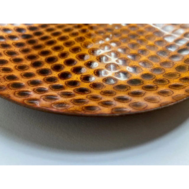Ketura Crafts Israel Enameled Copper Dish, 1970's For Sale - Image 9 of 12