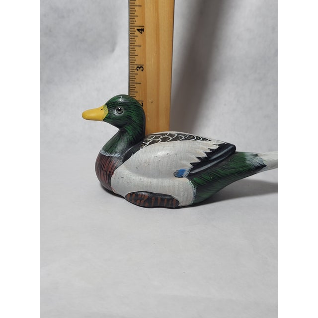 Vintage Ceramic Mallard Duck Figurine For Sale - Image 10 of 11