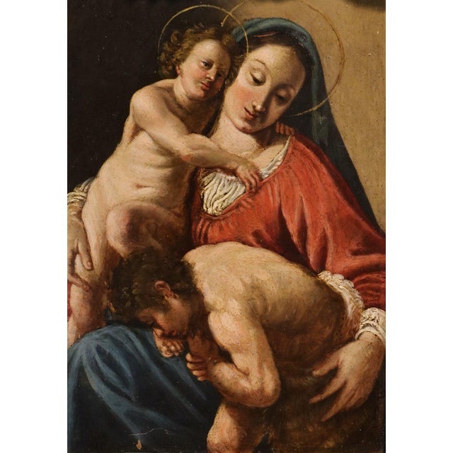 After Antonio Molinari, Madonna, 1600s-1700s, Oil Painting, Framed For Sale - Image 4 of 15