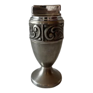 Vintage Mid Century Norwegian Pewter Table Lighter
