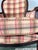 Vintage Madras Plaid Silk Upholstered Accent Chair Made by Owners Select HighPoint North Carolina, Pink Plaid Silk Chair Custom Made For Sale - Image 14 of 18
