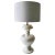 Large Mid-Century American Table Lamp in White For Sale - Image 6 of 6
