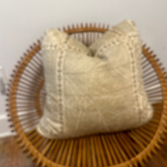 1980s Fortuny Ashanti Pattern Down Cushion For Sale - Image 5 of 13