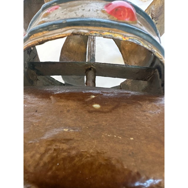 Antique Danish Hand Carved Pretzel Bakery Sign For Sale - Image 11 of 14