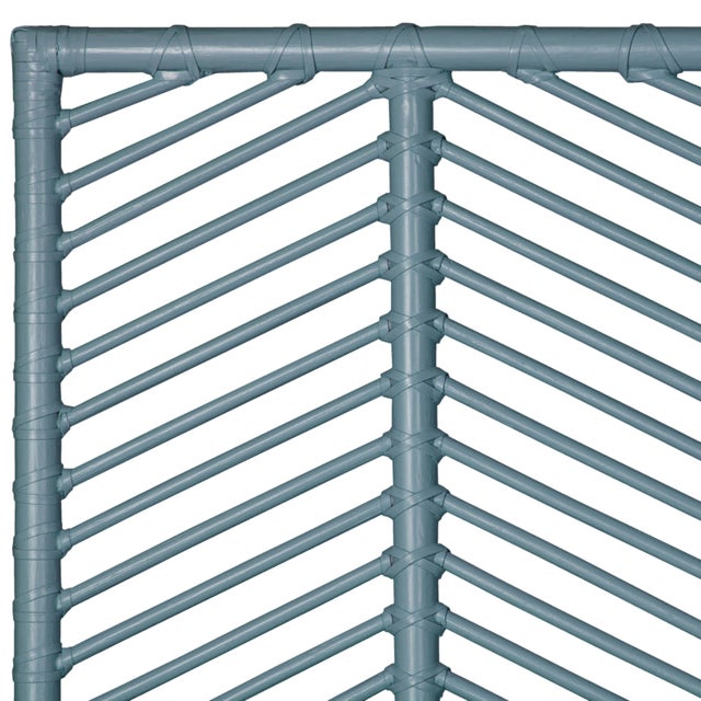 David Francis Liam Headboard King - Regatta Blue For Sale - Image 4 of 6