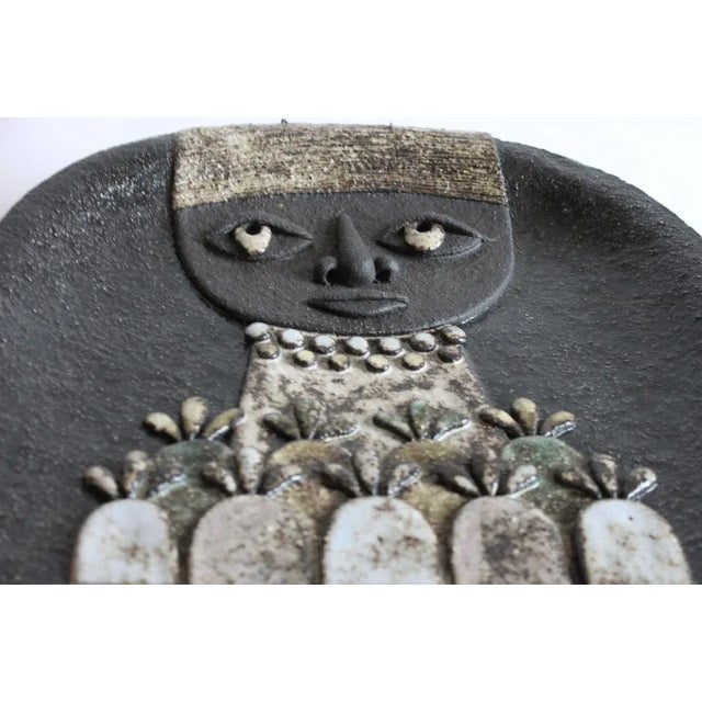Ceramic Nun Wall Plate by Marie Henriette for Atelier Dour, Belgium, 1970s For Sale - Image 9 of 13