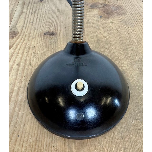 Vintage Brown Bakelite Gooseneck Table Lamp, 1960s For Sale - Image 10 of 17