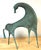 Monumental Italian Modernist Patinated Bronze Horse Sculpture, Etruscan Taste For Sale - Image 9 of 12