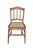 Vintage French-inspired or cottage-style dining side chairs showcasing a warm, honey-toned maple finish. Each chair...