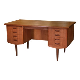 Scandinavian Teak Desk from Samcom, Denmark, 1960s For Sale
