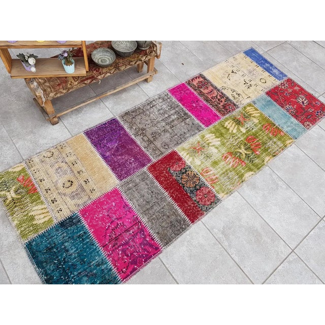 Vintage Hnadmade Hallway Runner For Sale - Image 10 of 10