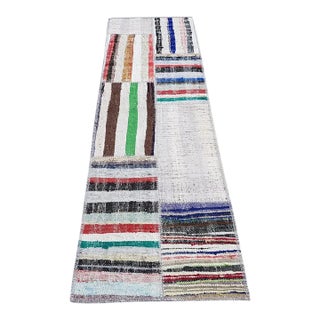 Oushak Vintage Kilim Runner Rug For Sale