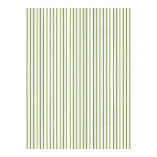 Sample - The House of Scalamandré Johnson Stripe Wallpaper, Olive For Sale