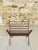 Mid-century, scandinavian-style, folding magazine rack made of walnut on tapered legs, designed in the style of cees...