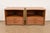 An exceptional pair of Mid-Century Modern nightstands By Paul Frankl for Johnson Furniture USA, Circa 1950s Sculpted...