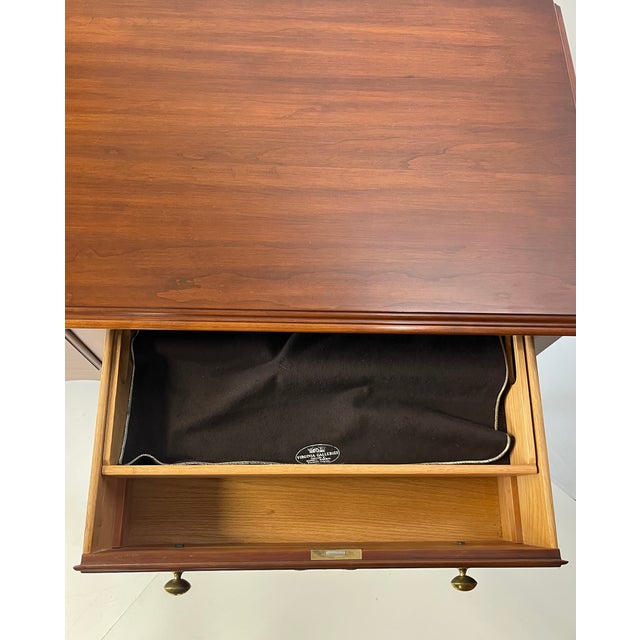 Vintage Henkel Harris Virginia Galleries Wild Black Cherry "Jamestown Colony" Buffet / Sideboard For Sale - Image 13 of 17