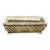 1950s Vintage Fleur Di Lis Rectangular French Concrete Planter For Sale