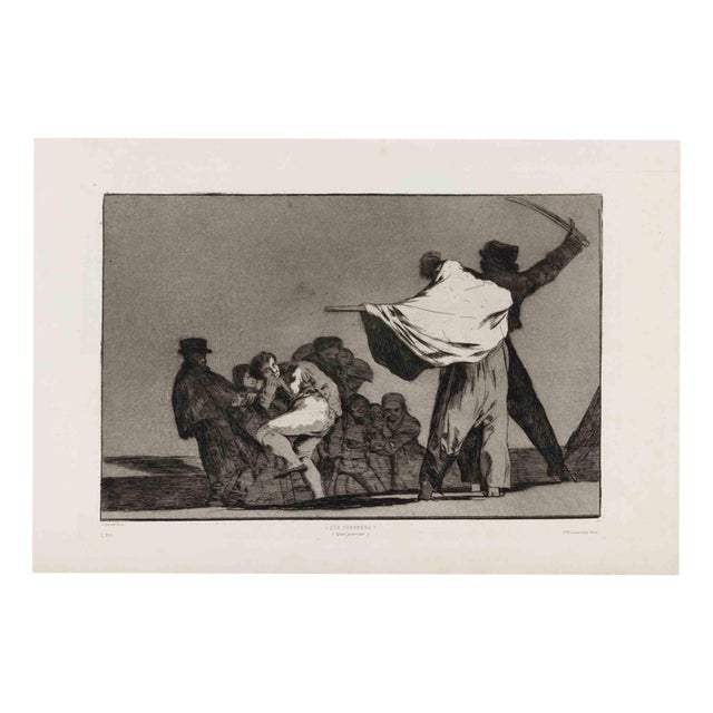 Francisco Goya, What a Warrior!, 1877, Etching For Sale