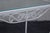 White Vintage Wrought Iron And Glass Patio Side Table For Sale - Image 8 of 15