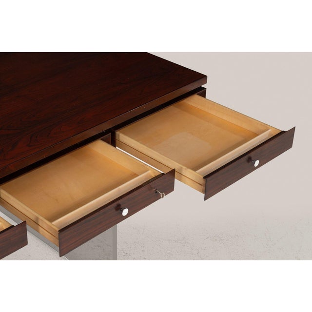 Poul Nørreklit Rosewood and Lucite Executive Desk for Sigurd Hansen, Denmark, 1960s For Sale - Image 18 of 18