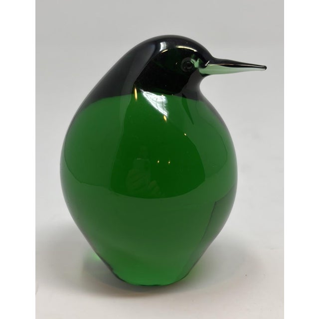 Bisazza Vetro Murano Art Glass - Chick Bold emerald green glass chick. Paperweight or decorative item, adorable. Acid-...