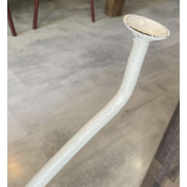 Square White Garden Table in Metal, 1950s For Sale - Image 13 of 18