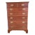 Stickley Cherry 6 Drawer Chippendale Style Bracket Foot High Chest of Drawers For Sale