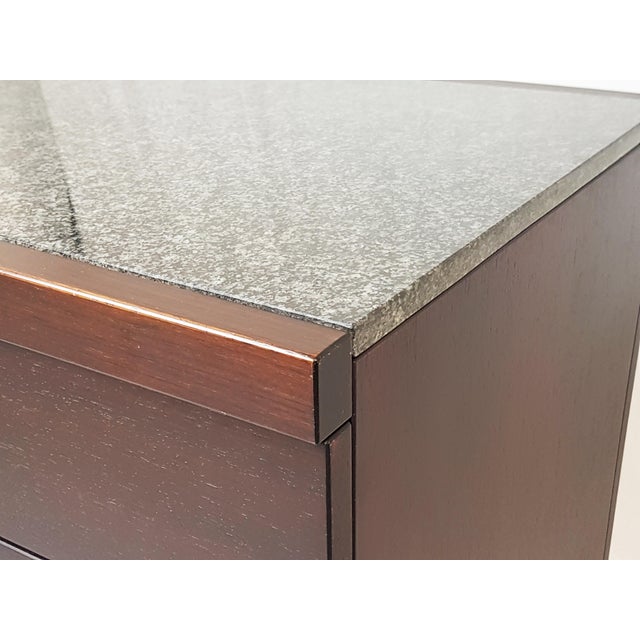 Metal Wooden and Marble Chest of Drawers by Vico Magistretti for Poggi, 1970s, Set of 2 For Sale - Image 7 of 15