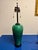 Mid-Century Modern Green Speckled Glaze Ceramic Table Lamp For Sale - Image 3 of 8