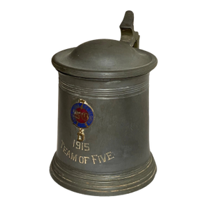Antique 15' World War 1 7th Regiment, New York National Guard Lidded Stein Award