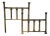 Vintage Twin Brass Headboard & Footboard For Sale