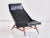Lounge Chair in Leather and Beech by Svante Skogh for AB Hjertquist & Co, Sweden, 1955 For Sale - Image 4 of 12