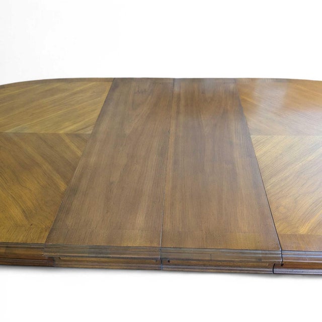 1960s Drexel Esperanto Walnut Extension Dining Table, Mid-Century For Sale - Image 15 of 18