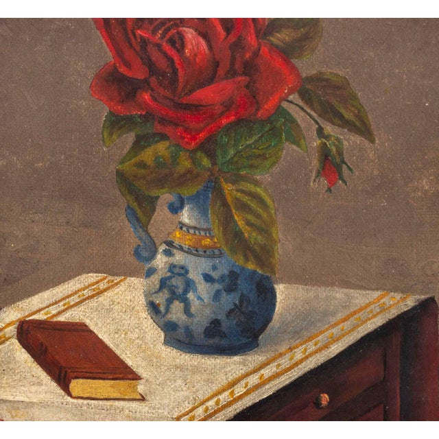 George Cope Still Life Oil on Canvas, 1906 For Sale - Image 4 of 8