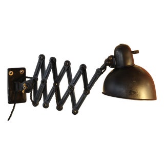 Large Model 6718 Scissor Wall Lamp by Christian Dell for Kaiser Idell, 1930s For Sale