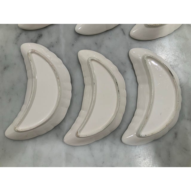 Vintage Blue Onion or Danube - Crescent Plate Bone Dishes Set of 6 - Great for the Hostess With the Mostest & Blue & White Collectors - See Pics! For Sale In New Orleans - Image 6 of 7