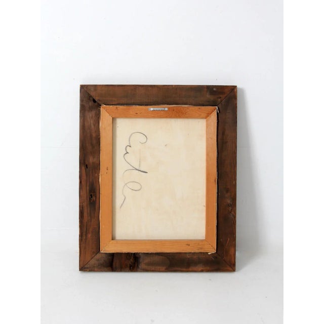 Vintage Rodeo Oil Painting For Sale - Image 9 of 11