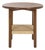 Rakoma 1 Shelf End Table in Walnut For Sale