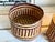 Early 1900s American Woven Straw Nesting Boxes W Geometric Pattern, Set of 2 For Sale In Baltimore - Image 6 of 8