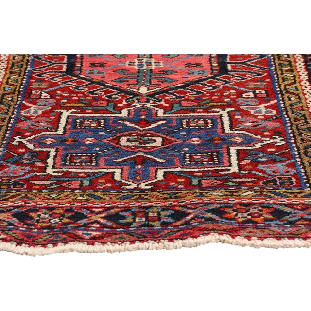 Antique Persian Heriz Rug, 03'01 X 04'04 For Sale - Image 4 of 10