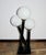 Black Modern Floor Lamp in Metal and Glass, 1990s For Sale - Image 8 of 8