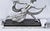 1990s Art Deco Nude Lamp/after A.Ouline Silvered Bronze For Sale - Image 14 of 18