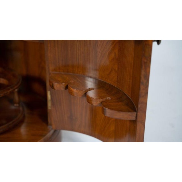 Brown Mid-Century Bar Cabinet in Wood, Italy, 1960s For Sale - Image 8 of 15