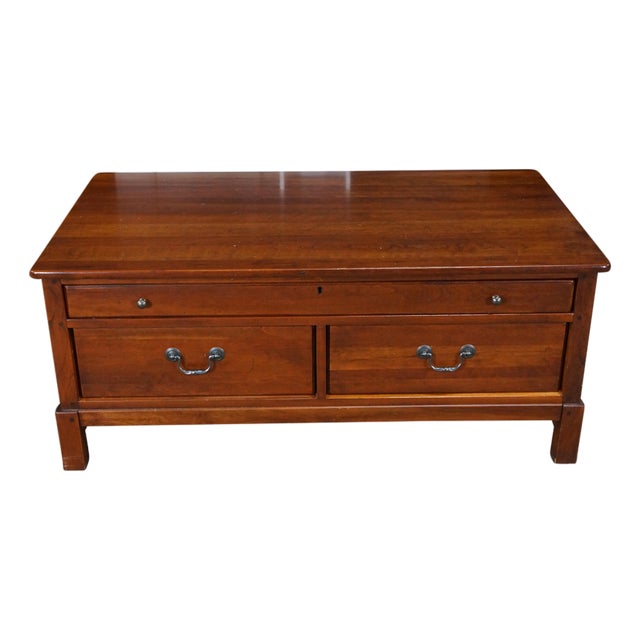 Bob Timberlake for Lexington American Cherry Farmhouse Coffee Cocktail Table 44" For Sale