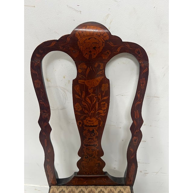 Antique Dutch Chairs in Marquetry Wood, 1800s, Set of 8 For Sale - Image 11 of 18